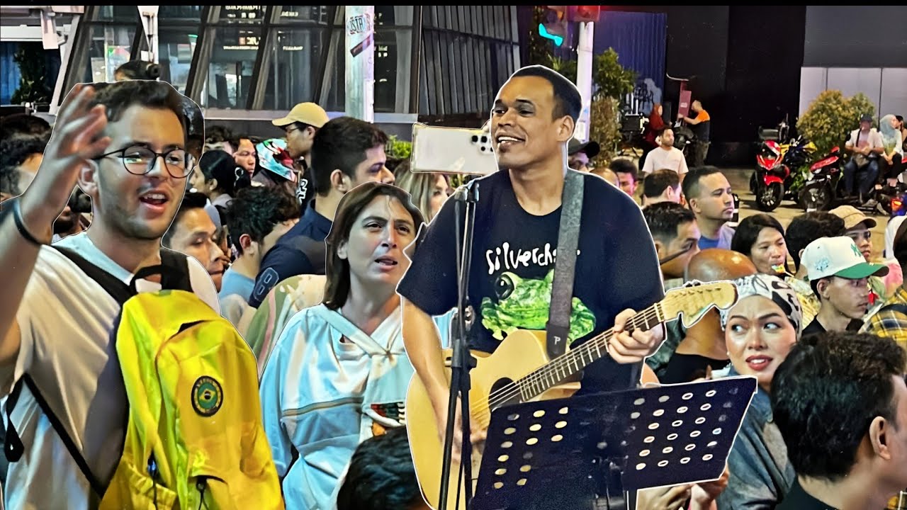 Tourist syria macam terkejut tak percaya bila dengar bob menyanyi lagu arabic"