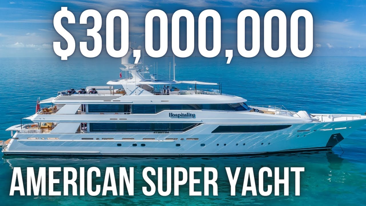 ⁣Touring a $30,000,000 American Built SuperYacht | Westport 164'
