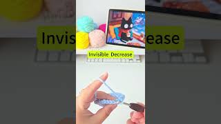 Invisible Decrease·DEC (tutorial for beginners) #crochet #crochettutorial #invisibledecrease