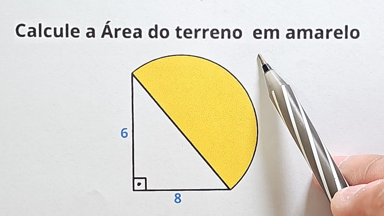 COMO CALCULAR A ÁREA DESSE TERRENO? - YouTube