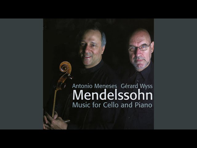 Mendelssohn - Sonate pour vcelle et piano:allegro final : Antonio Meneses / Gérard Wyss