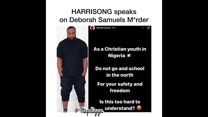 HARRISONG speaks on Deborah Samuels M*rder