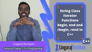 String Class Iterator Functions begin, end and rbegin, rend In C++ #120