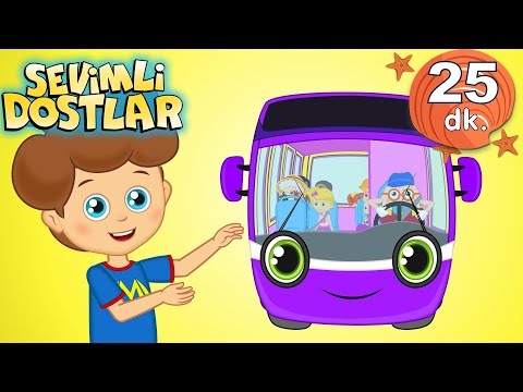 Otobüsün Tekerleği Sevimli Dostlar Bebek Şarkıları | Çocuk şarkıları | Adisebaba TV Nursery Rhymes