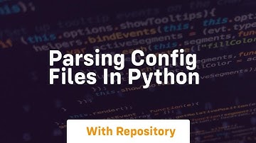 Parsing config files in python