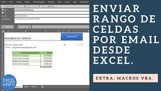 Send range by email to several recipients from Excel @EXCELeINFO