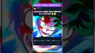 Uraraka Sees Deku Defeat All For One