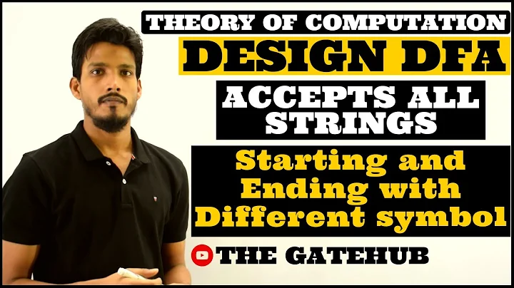 DFA starting and ending with different symbol  | TOC | GATECS | Automata Theory