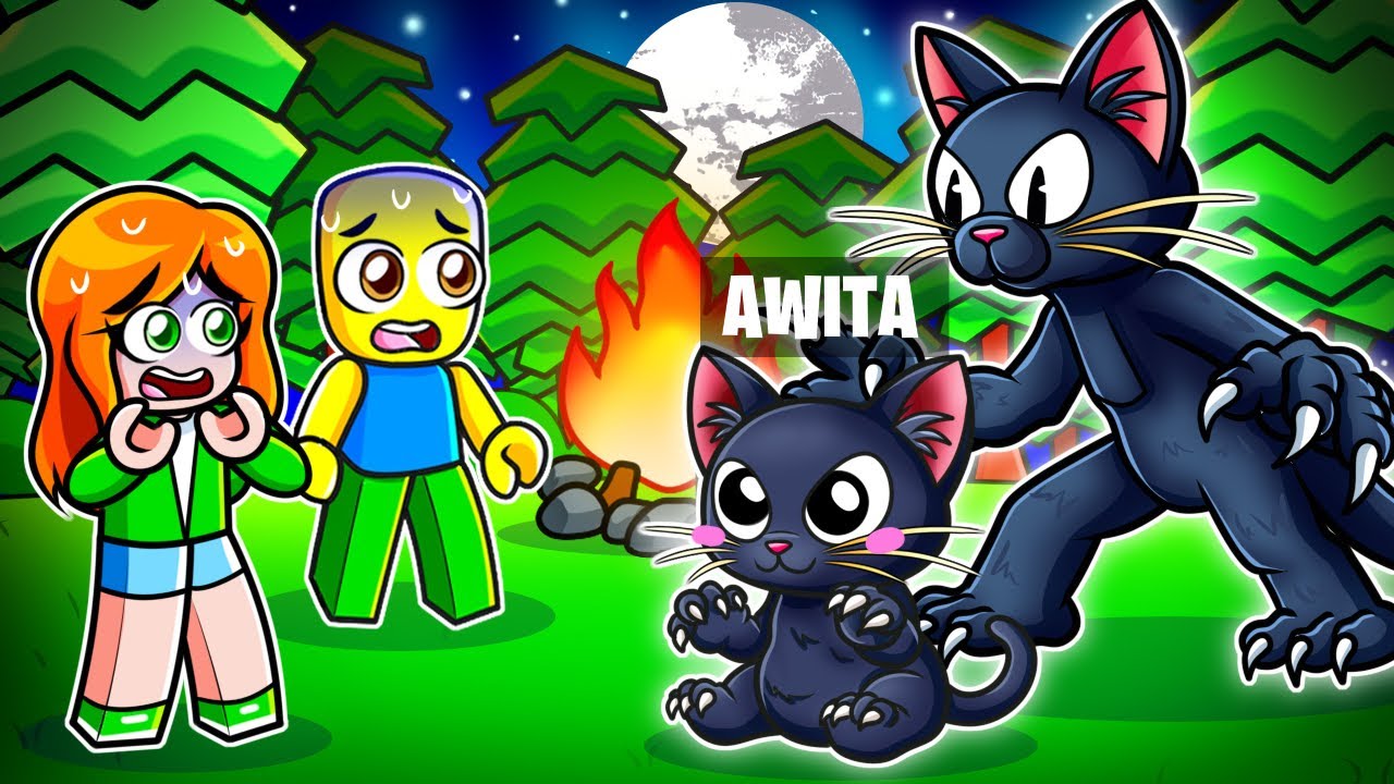 Me Hice pasar por GATO BEBÉ MONSTRUO en 99 Noches en el Bosque!