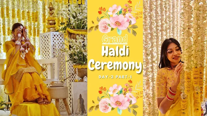 Arushi's Wedding Day-2 Grand Haldi Ceremony|| Park...