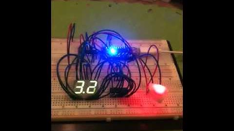 Arduino Nano, dual 7 segment display, RGB LED