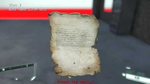 CRYENGINE Inventory system, notes