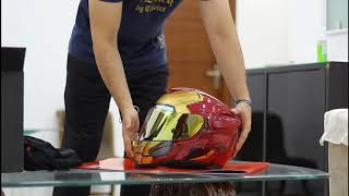 Unboxing HJC Rpha 70 Iron Man - YouTube