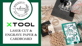 Laser Cut AND Engrave Paper &amp; Cardboard 8 Craft Fair and Holiday projects with the xTool M1