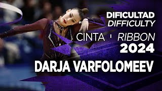 Darja Varfolomeev - Ribbon Difficulty 2024 #RoadToParis