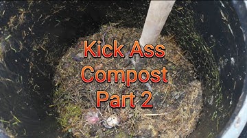 Dalek composting, Kick Ass Compost part 2, Turning and adding materials. 5th Feb 2024 #compost