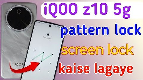 How to change pattern lock in Iqoo z10 5g | Screen lock | Iqoo z10 me password kaise change kare