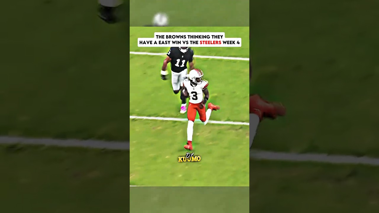 BROWNS think they have a easy win VS The STEELERS in week 4 (Extremely wrong) #nfl  #shorts