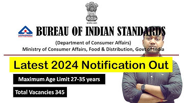 Bis recruitment 2024 notification | Bis exam notification 2024 | bis exam 2024 vacancy