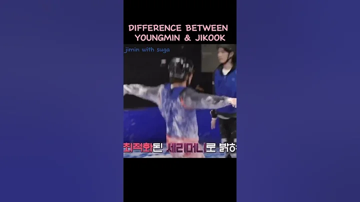 "SUGA ignored him, but Jungkook hugged him instantly💜 #jimin #jk #suga #jikook  #bts #btsshort