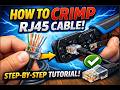 How to Crimp RJ45 Cable Step by Step 🔧 | Make Your Own Ethernet Cable (Beginner Guide)