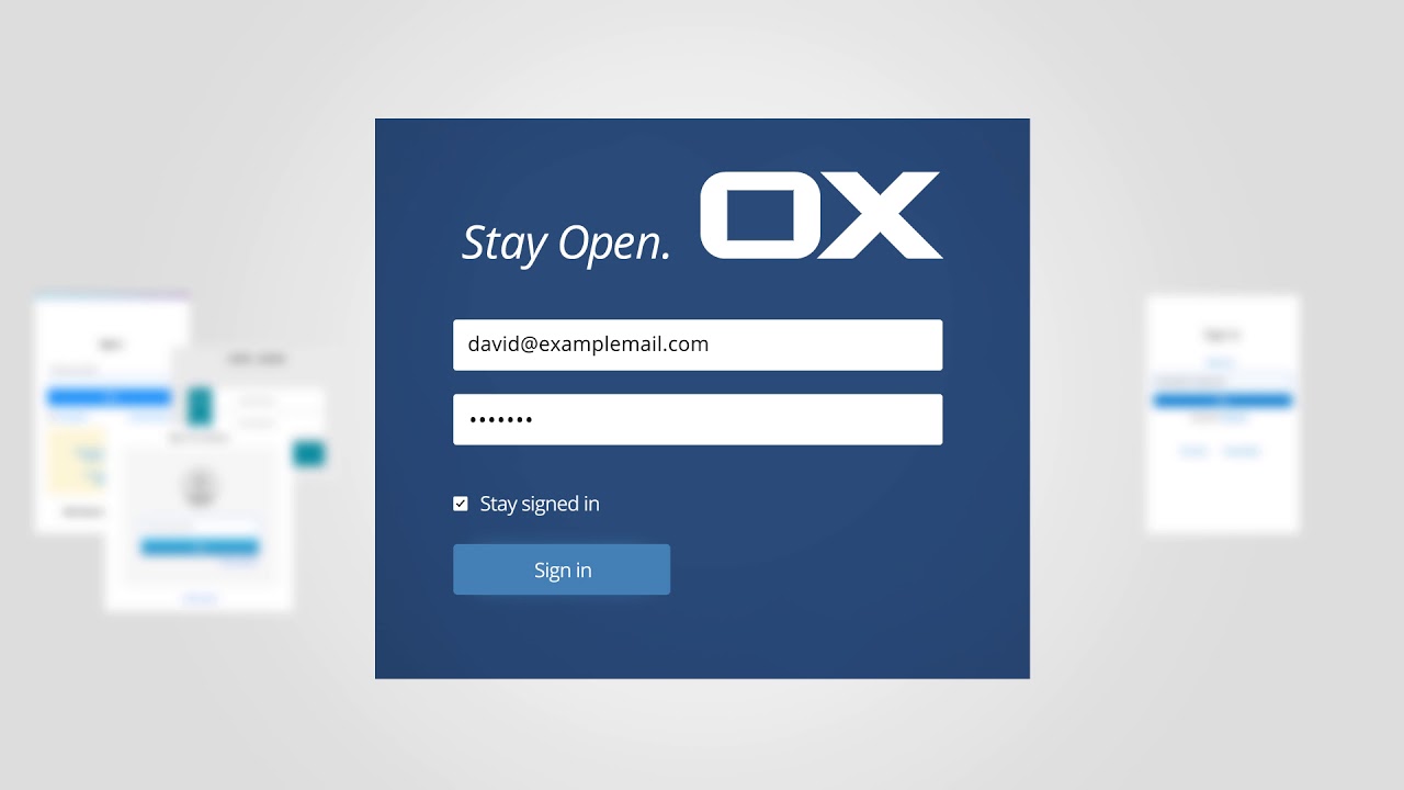 OX App Suite - Start your day right sharingbox