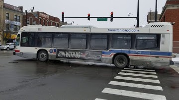 CTA Bus: 87th-bound 7900-Series Novabus LFS #7940 24 Wentworth Bus passes by Wentworth/Cermak