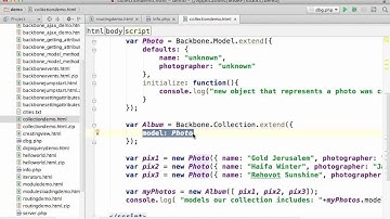 Collections in Backbone.js