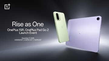 OnePlus 15R, OnePlus Pad Go 2 Launch Event and Anniversary Celebration | Rise as One
