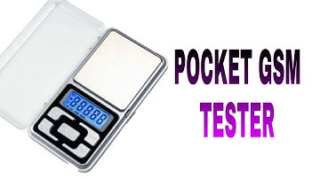 JSR - Pocket GSM Tester || Paper Testing equipments