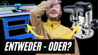 Hol Dir Keinen Selbstgebauten Frästisch In Die Werkstatt Sondern Eine Oberfräse Jonas Winkler