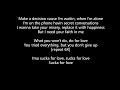 2Pac -Do For Love (Lyrics on screen)
