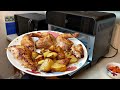 Making full roast chicken in an air fryer in 40 mins   air fryer recipes  calmdo air fryer 25l