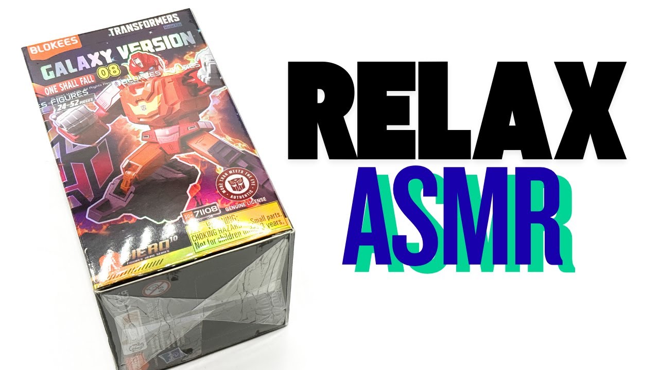 ASMR whisper and gum chewing: Transformers Blockees