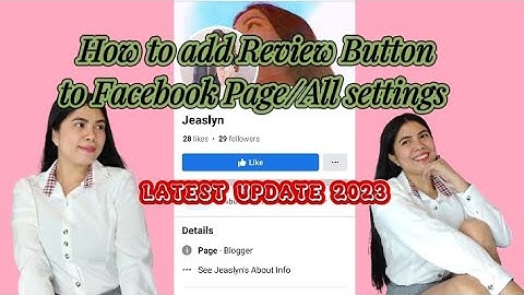 How to add (Reviews Button)to Facebook Business Page/All settings Latest Updated 2023