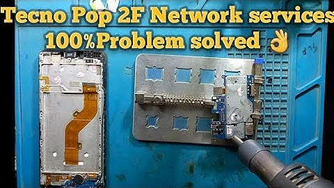 Tecno Pop 2F No service Network 100% Problem solved