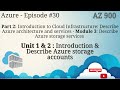 Describe Azure storage accounts - AZ-900 - EP 30 (Tamil)