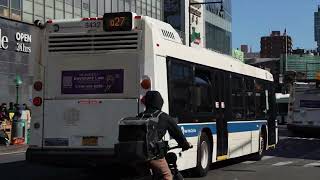 MTA NYCT #8432 on the Q27 to Jamaica Av at Main St & Roosevelt Av