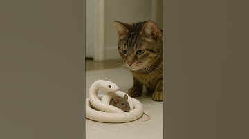 Hero Cat Saves Mouse from Deadly Snake!
