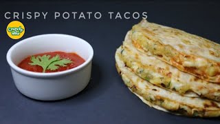 Crispy potato tacos | Taco Mexicana - Homemade Dominos Style in Tawa | Malayalam | Crunchy world