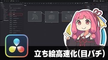 【DaVinci Resolve】立ち絵高速化(目パチ)【りぞりぷと1.7.17】