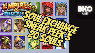 Soul Exchange Sneak Peek 3 - 20 Souls - Darkfeather, Lemonwood, Mena, Daemon, Hetepheres