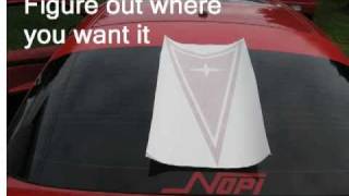 Back Window sticker (large decal Install) Back Window sticker (large decal Install)