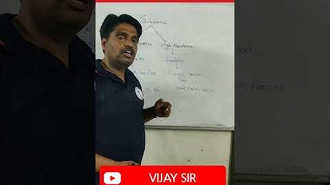 Conductor and Insulator #shorts #cbse #ncert #vijaysir #icsephysics