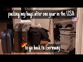 packing my stuff after one year in the USA | cleaning the au pairs room | sxrar