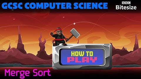 Merge Sort | GCSE Computer Science | BBC Bitesize | Too Tall Productions