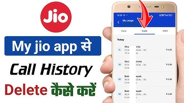 My jio app se call history kaise delete kare 2025 | How to delete call history from my jio app 2025