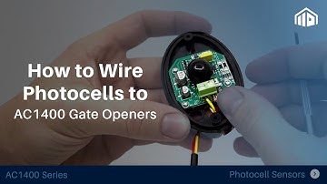 How to Wire Photocells to an AC1400 Gate Opener