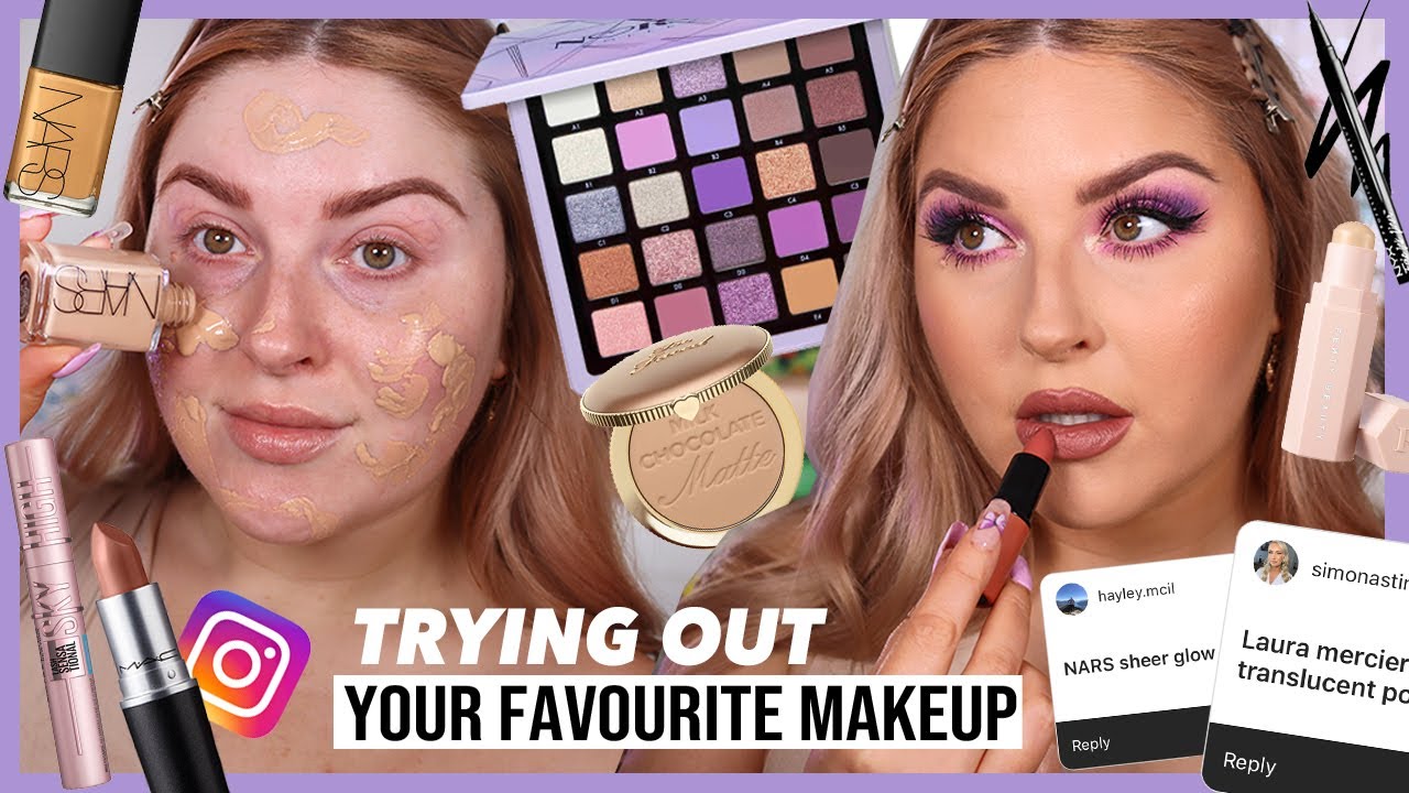 I tried YOUR makeup favorites! 😍 ccgrwm