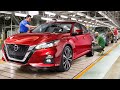 Inside massive factory producing the brand new nissan altima  production line